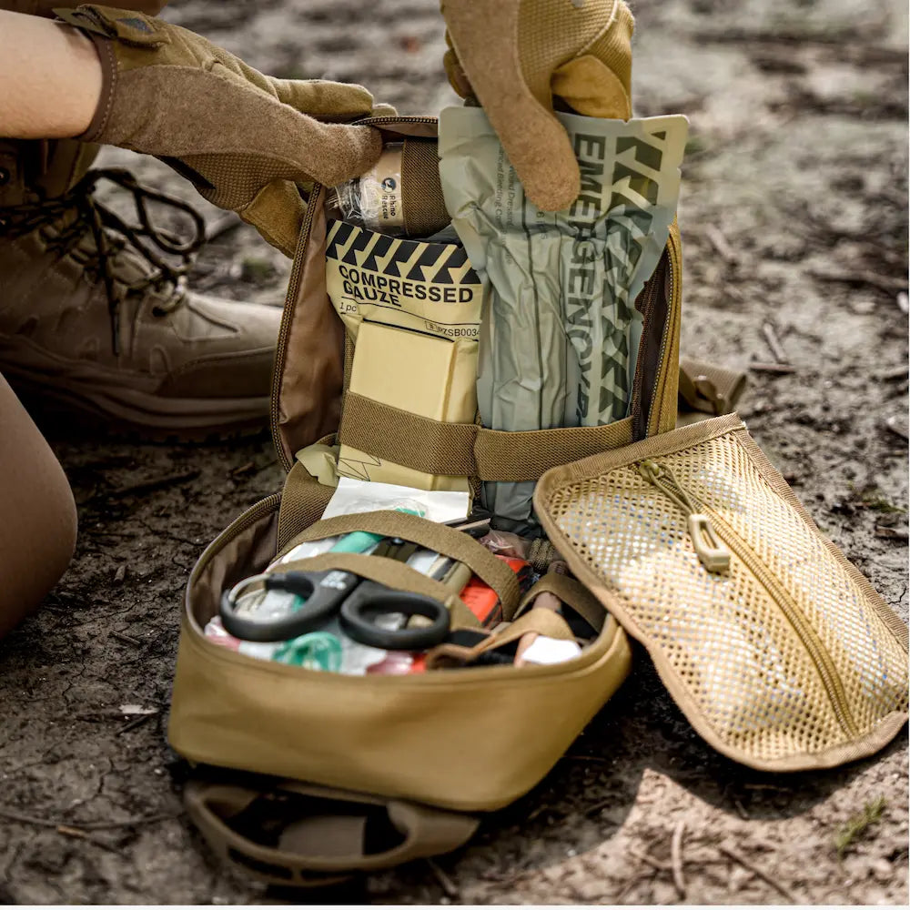 SE IFAK --- IFAK Trauma Kit with C-A-T Tourniquet, Molle Pouch SE Camouflage Rhino Rescue™, FDA/CE-Approved Self-Rescue in Seconds for Outdoor & Combat
