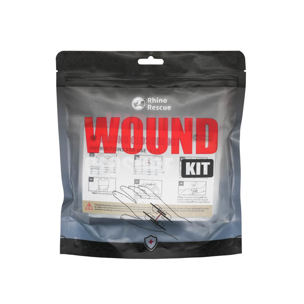 Rhino Rescue™ Advanced Wound Closure Kit Zip Stitch Suture-Free Wound Closure Kit for Cuts and Scrapes Bleeding Control Kits - FDA CE Approved