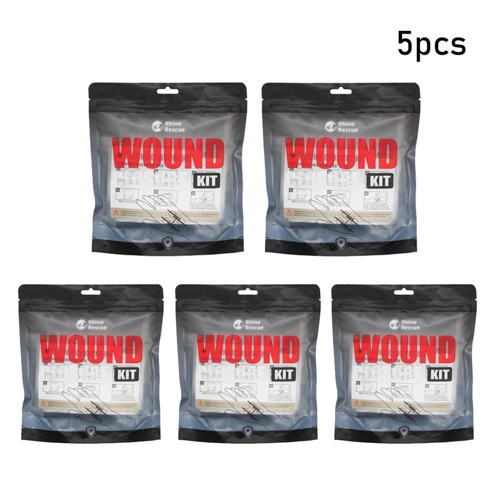 Rhino Rescue™ Advanced Wound Closure Kit Zip Stitch Suture-Free Wound Closure Kit for Cuts and Scrapes Bleeding Control Kits - FDA CE Approved