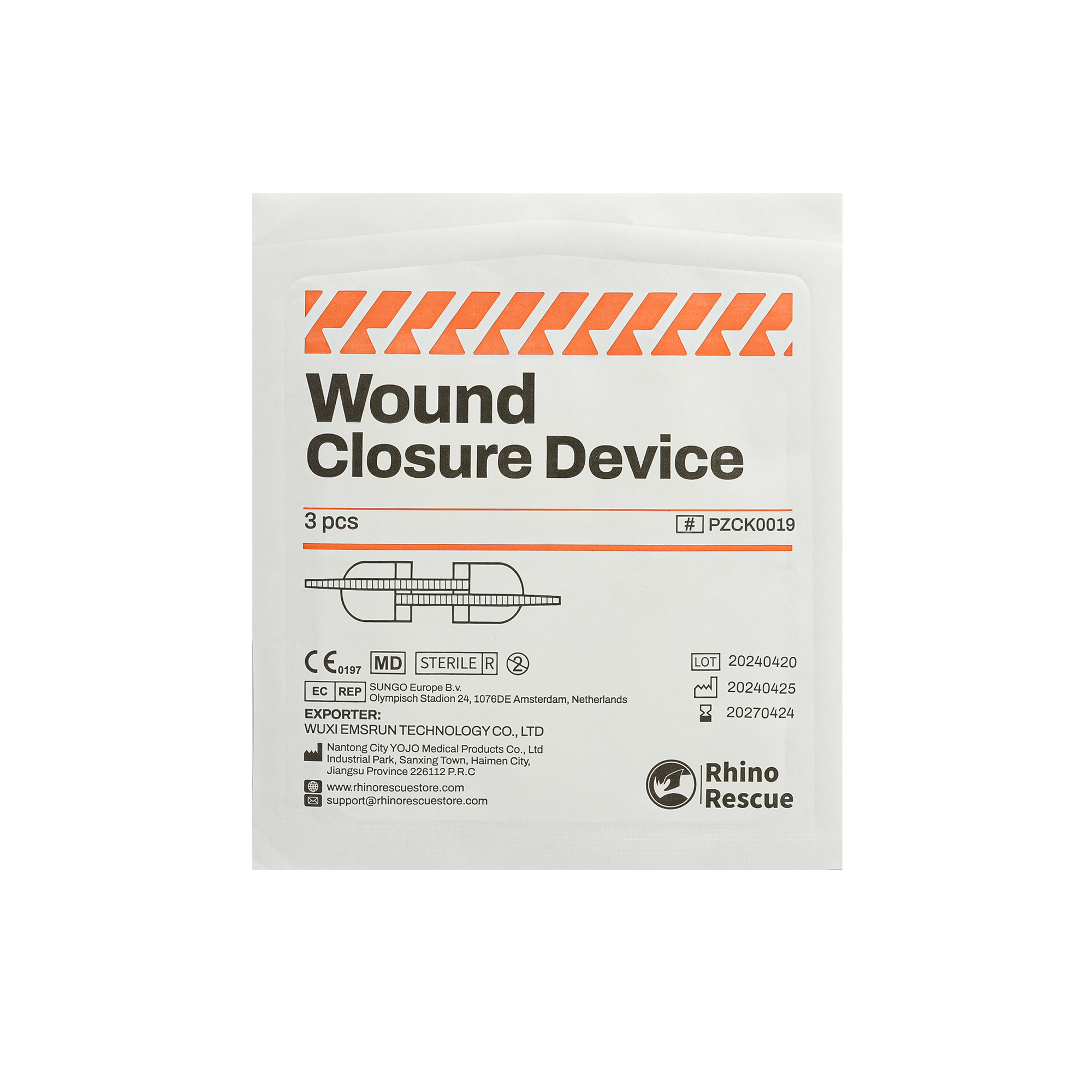 Rhino Rescue Zip Stitch Strips | Professional Wound Closure Rhino Rescue Zip Stitch Strips | Professional Wound Closure