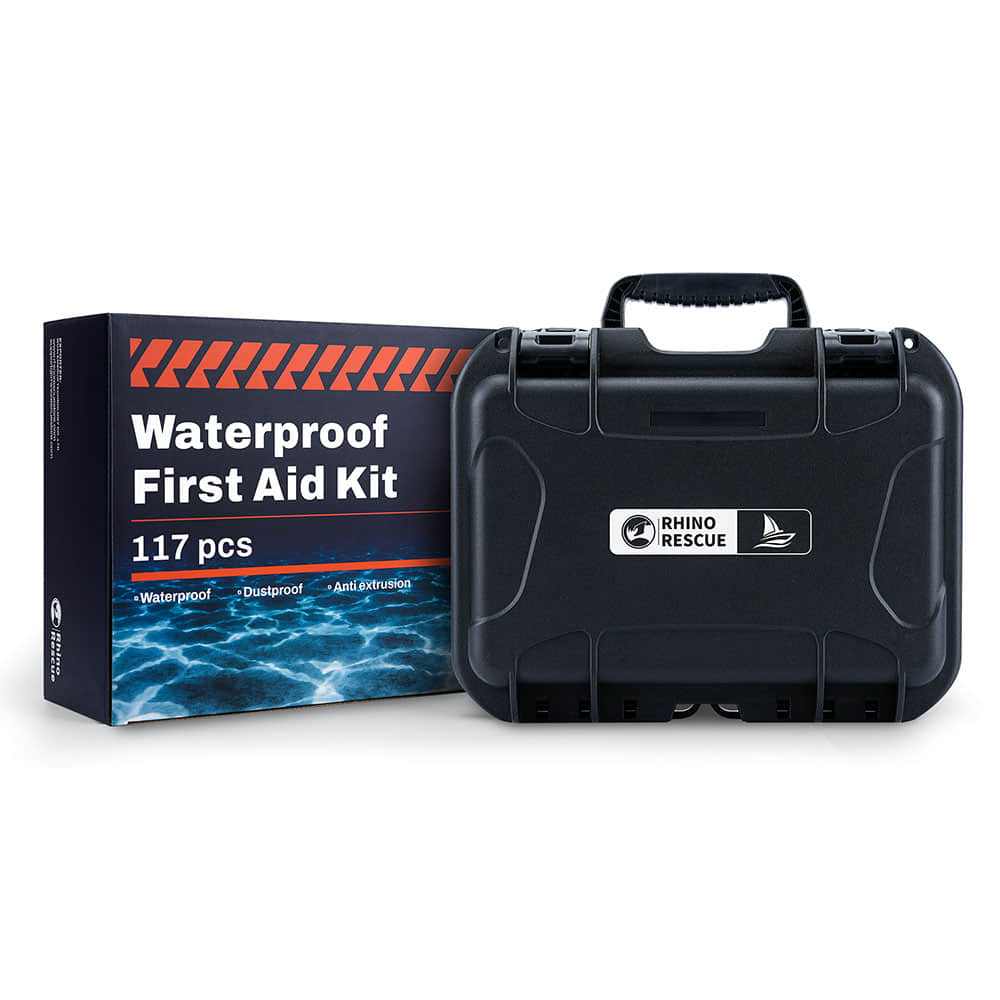 Rhino Guard Waterproof First Aid Kit: Ideal for Boats & Severe Conditions