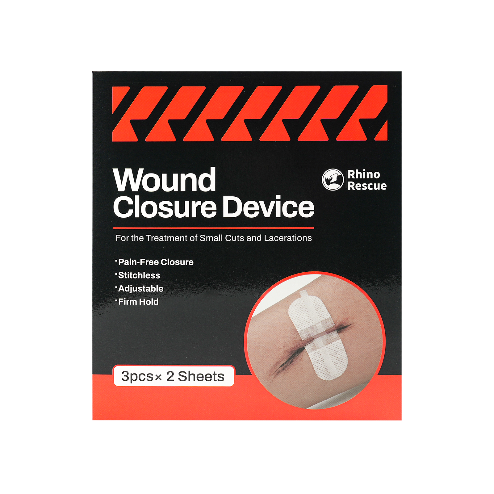 Rhino Rescue™ Zip Stitch 6pcs - Stitchless Wound Closure Strips