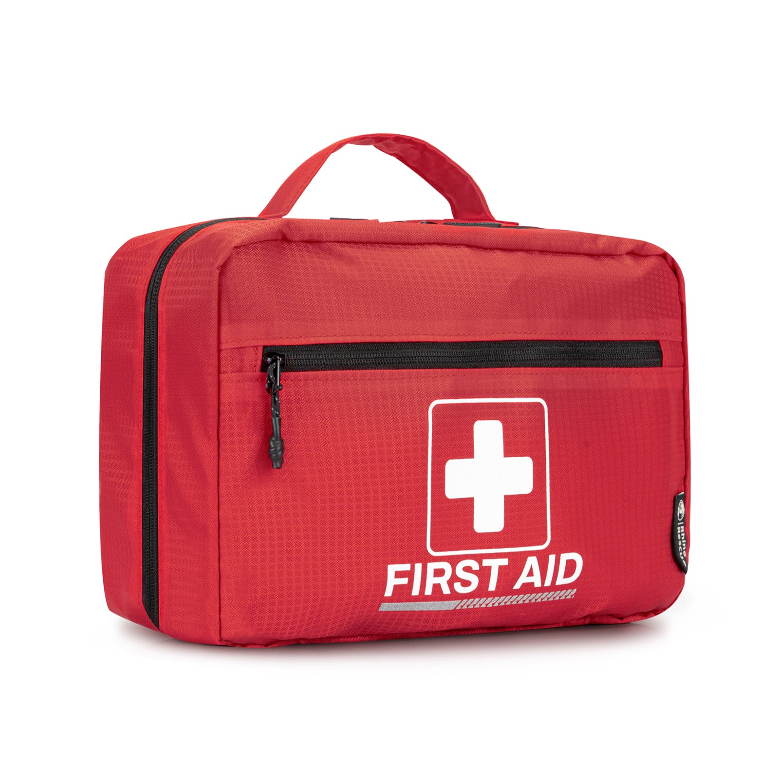 red first aid bag