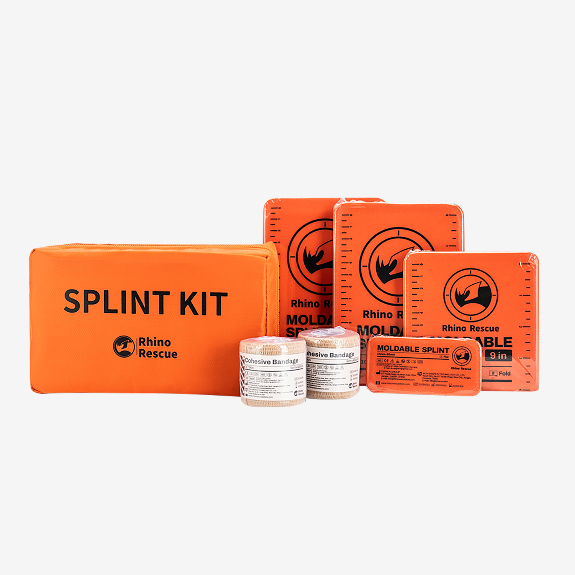 Rhino Rescue™ First Aid Splint Medical Splint Kits Folded for Bone Fractures Keep Bones in Position (Folded)