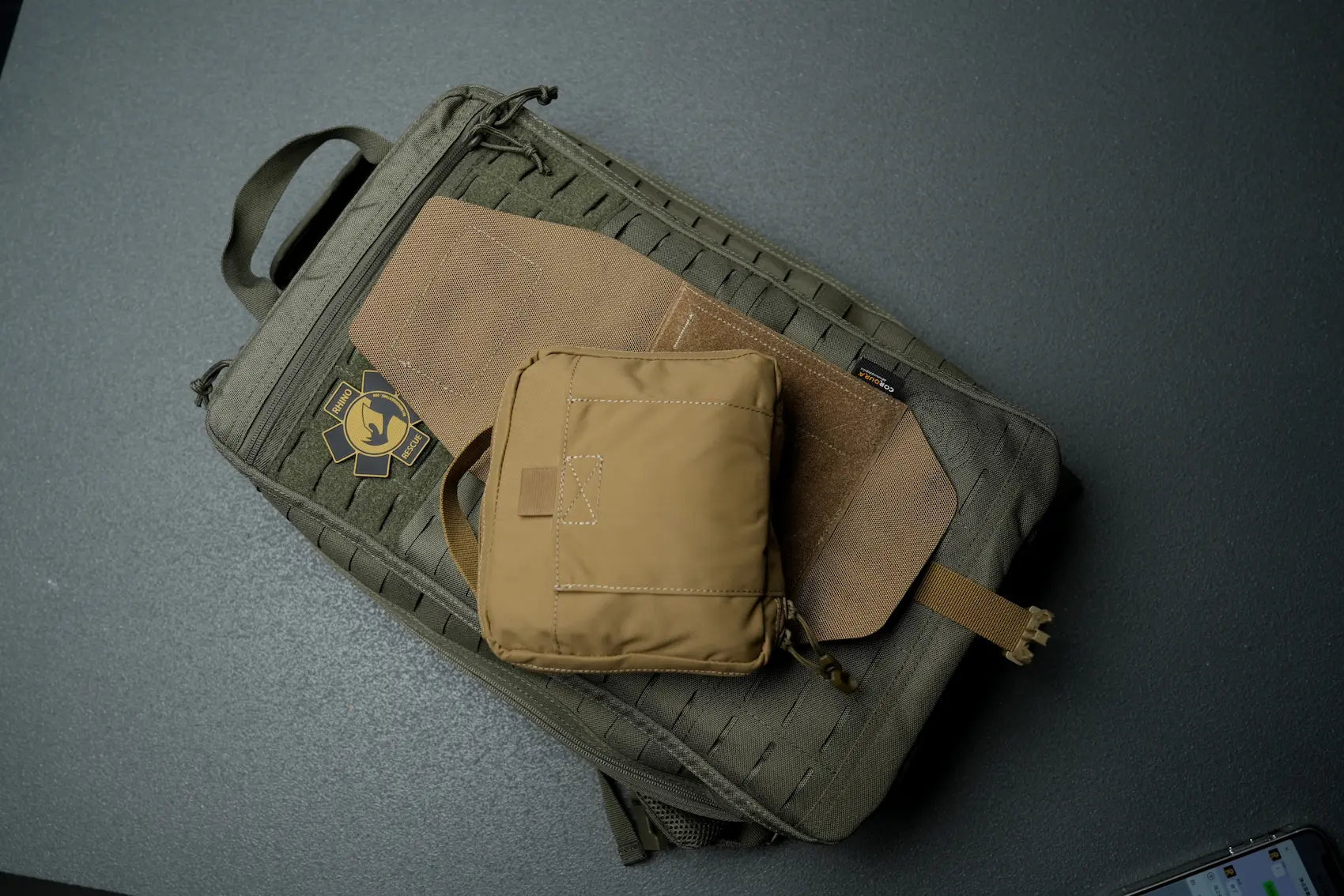 Cordura® Mini Tactical IFAK – Combat Metal Tourniquet, Rip-Away MOLLE Pouch, Bleeding-Control EDC