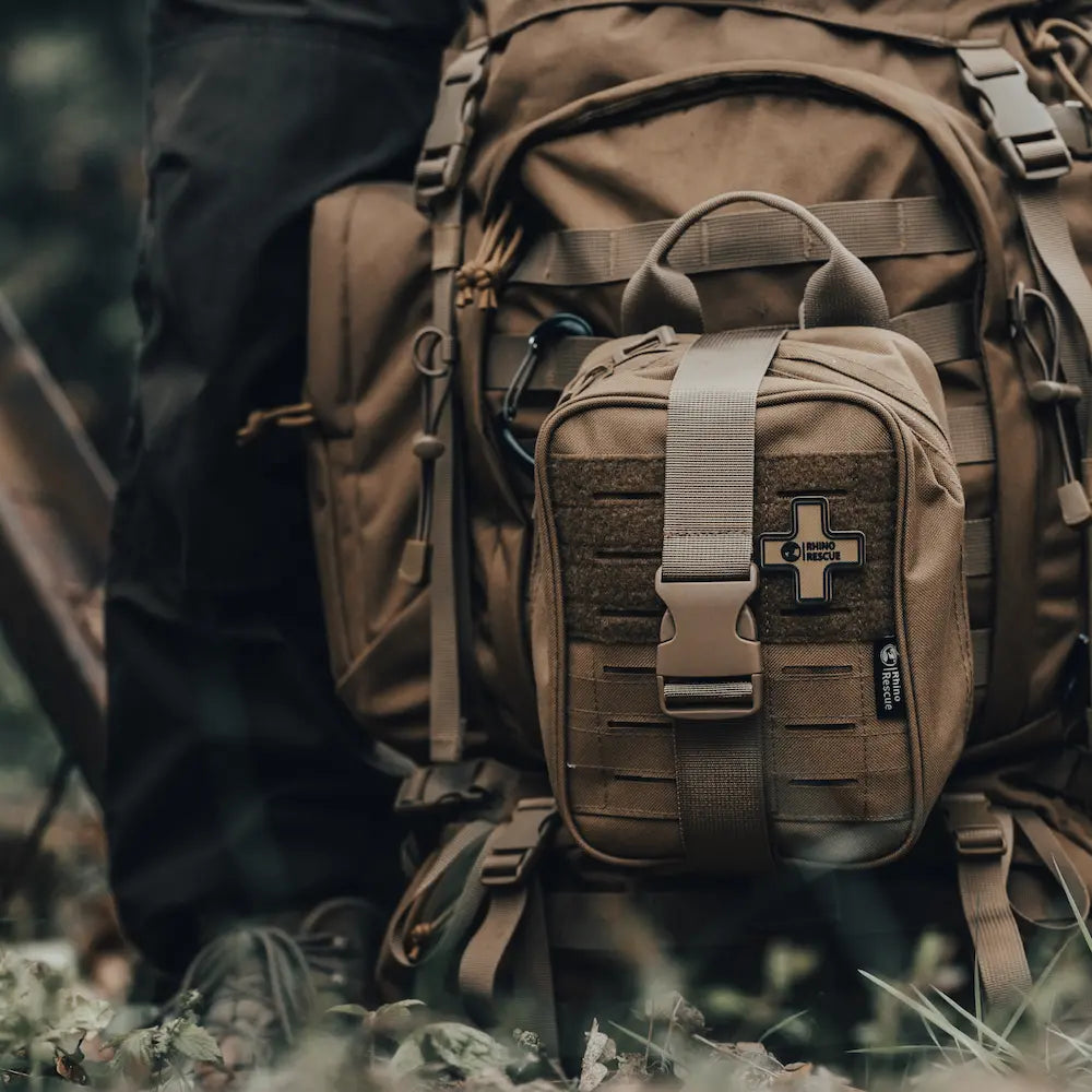 SE IFAK --- IFAK Trauma Kit with C-A-T Tourniquet, Molle Pouch SE Camouflage Rhino Rescue™, FDA/CE-Approved Self-Rescue in Seconds for Outdoor & Combat