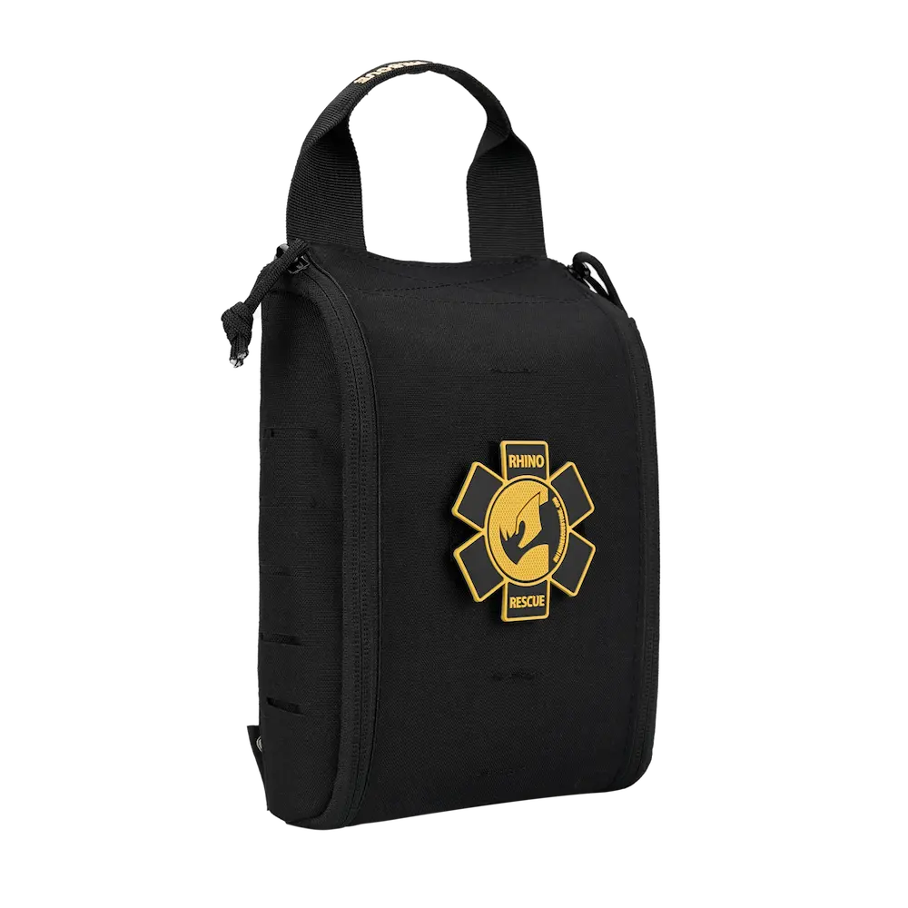 11-Item IFAK with Tourniquet, Quick-Release Access, Essential for Outdoors & Combat