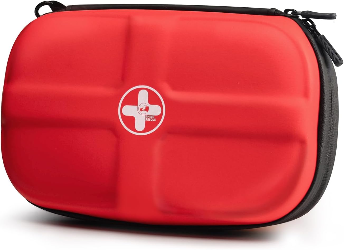 RHINO RESCUE: Compact & Portable First Aid Kit for Outdoors, Home, Hiking, Working