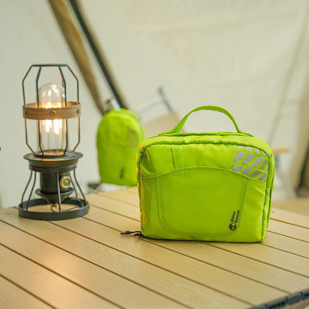 Rhino Rescue™ Survival First Aid Kits & Supplies Outdoor Camping First Aid Kit A Version Fluorescent Green - FDA CE Approved