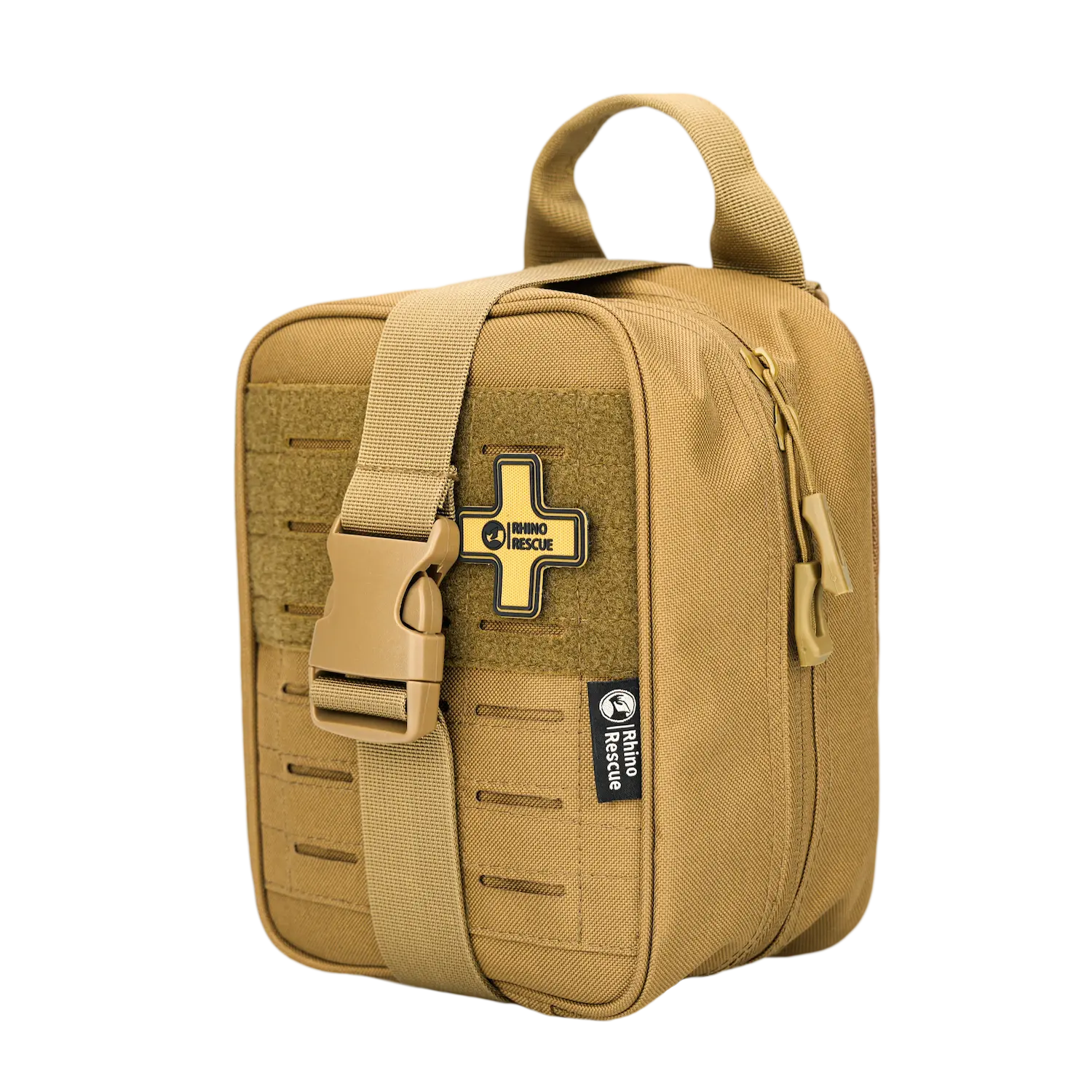 IFAK Trauma Kit with Ratcheting Tourniquet, Molle Pouch SE Camouflage Rhino Rescue™, FDA/CE-Approved Self-Rescue in Seconds for Outdoor & Combat