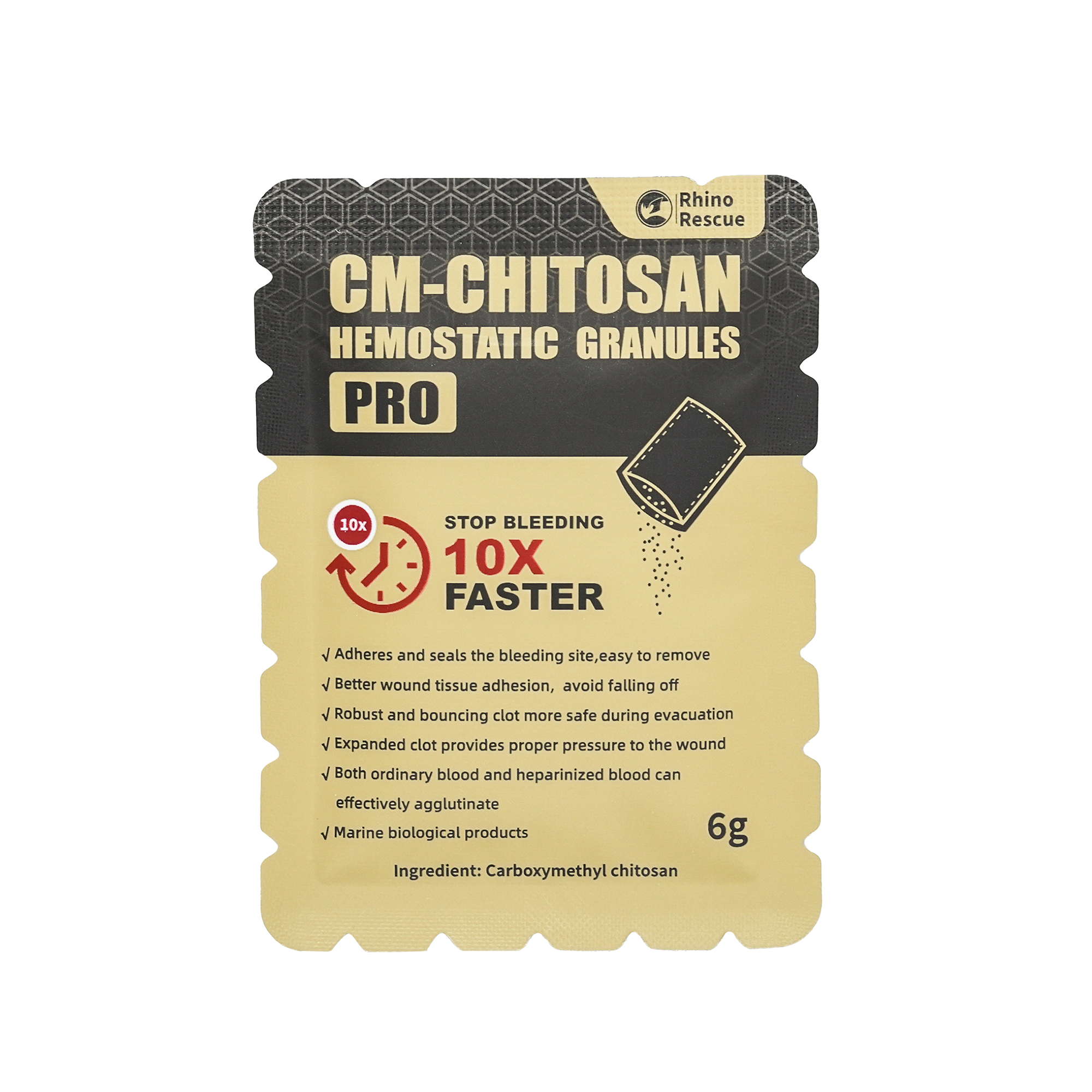 CM-Chitosan Hemostatic Granules