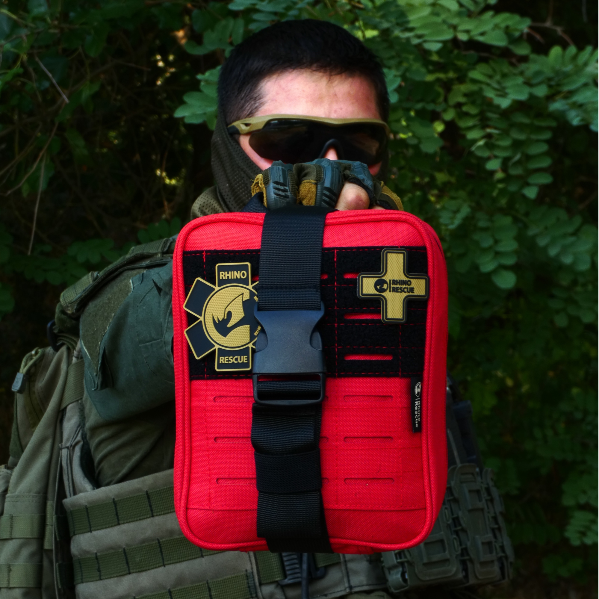 Tactical Kit with CAT Tourniguet for Battlefield-FDA/CE SE lFAK Trauma Kit Rhino Rescue™, Waterproof Molle, ICRC Trusted