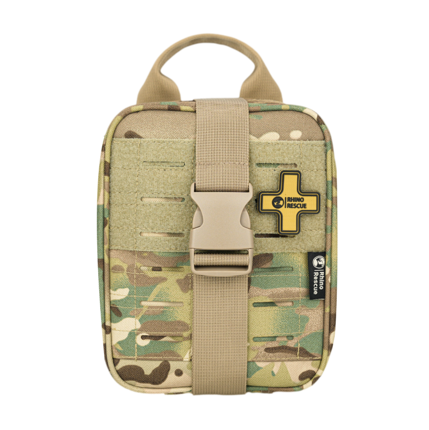 SE IFAK Tactical Kit with Rhino Rescue® Tourniquet, Waterproof Molle for Outdoor Use