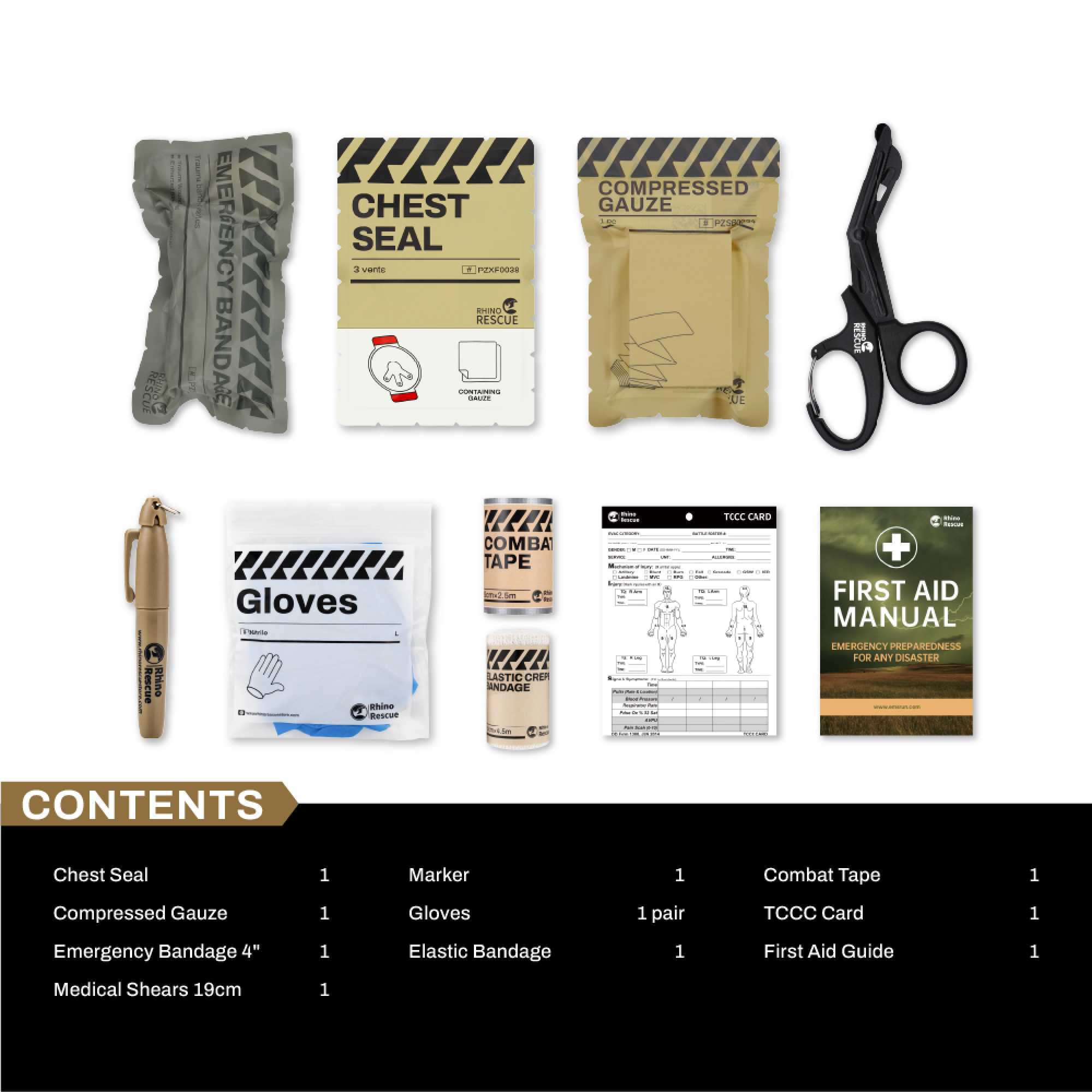 Rhino Rescue EDC IFAK | Portable Bleeding Control Kit – RhinoRescue Rhino Rescue EDC IFAK | Portable Bleeding Control Kit – RhinoRescue