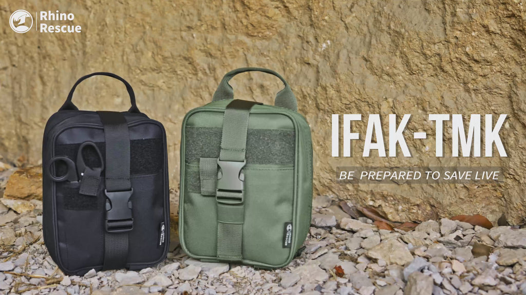TMK IFAK, Video Tutorial, Black, Portability&Versatility&Durability&Quick Deploymen&Customization&Compliance-Tactical First Aid IFAK | RhinoRescue
