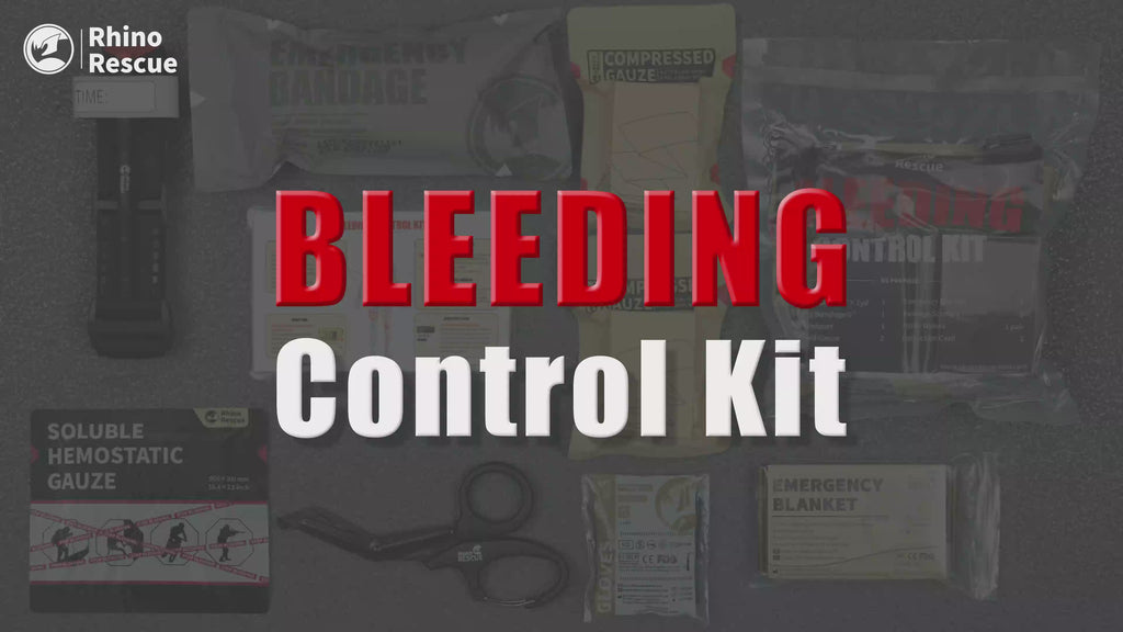 Video Tutorial, Bleeding Control Kit, Proven Emergency Equipment&Rapid Hemorrhage Control&Customizable Design&Versatile Application&Prompt Emergency Response-First Aid Medical Kit | RhinoRescue