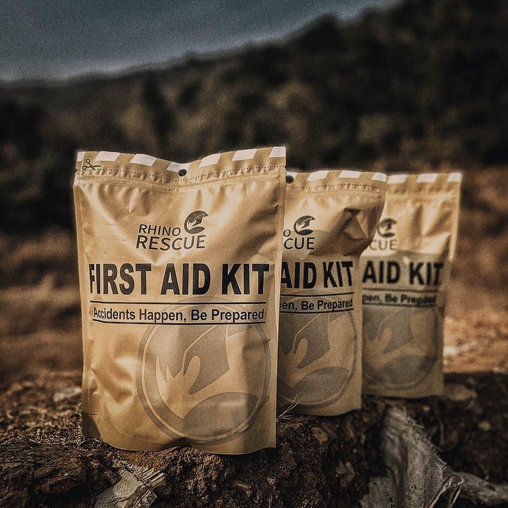 RHINO RESCUE Tactical Trauma Kit Emergency First Aid Stop The Bleed IFAK Refill Supplies Combat Wound Care Dressing Pack